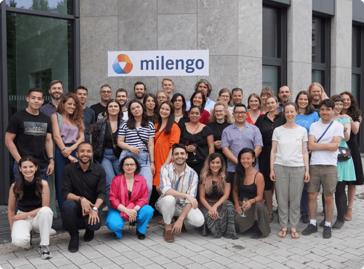 Milengo team at summer party