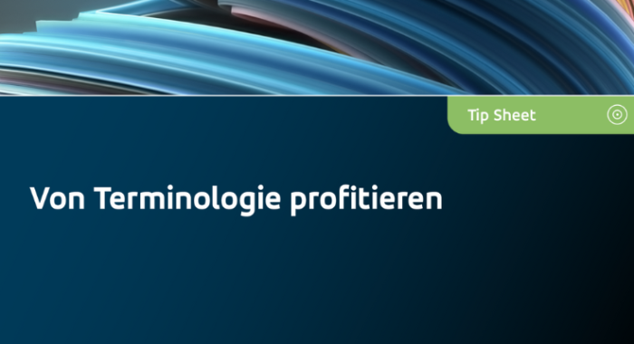 Von Terminologie profitieren